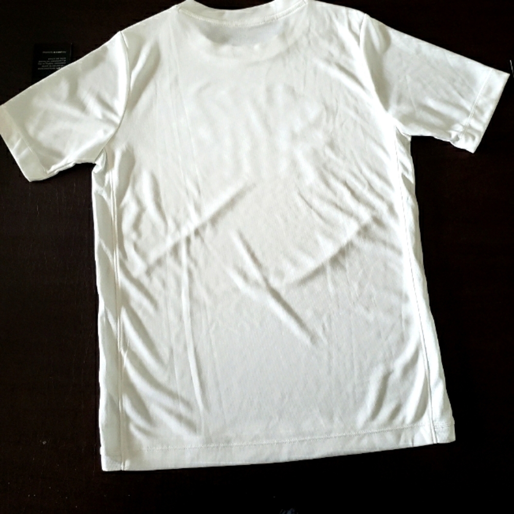 Boys Nike White Dri-Fit Tshirt, Large - Picture 2 of 6